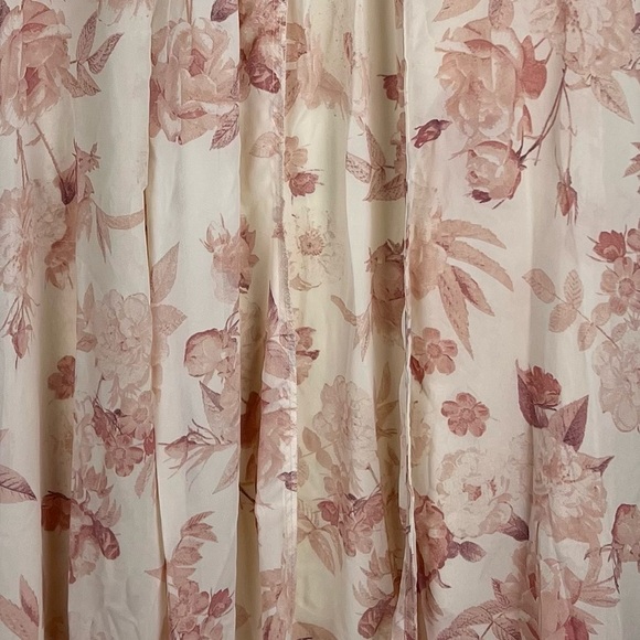 Joyfolie | Boho Romantic Cottagecore Festival Kathleen Duster Blush Floral | S - Picture 8 of 16